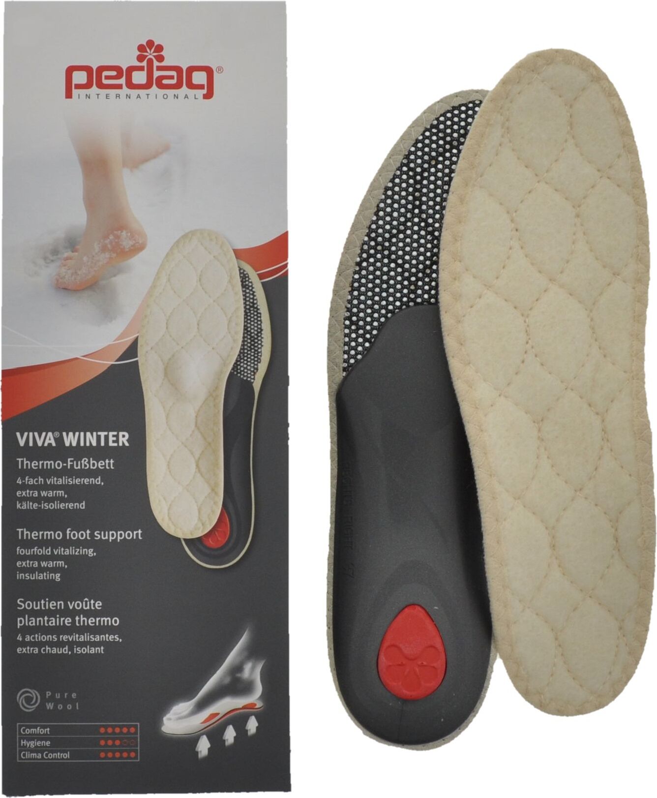 Viva Winter Semelles Semelles Pedag Viva Winter - Confort Pieds Et Soutien Orthopédique Mixte Soutien Pieds Hiver