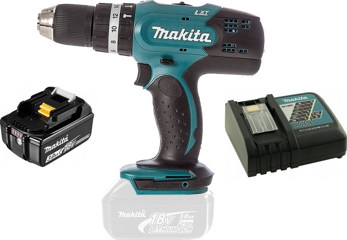Akumulátorový rázový uťahovák Makita DHP453RFX8 Li-ion LXT 18V/1x3,0 Ah