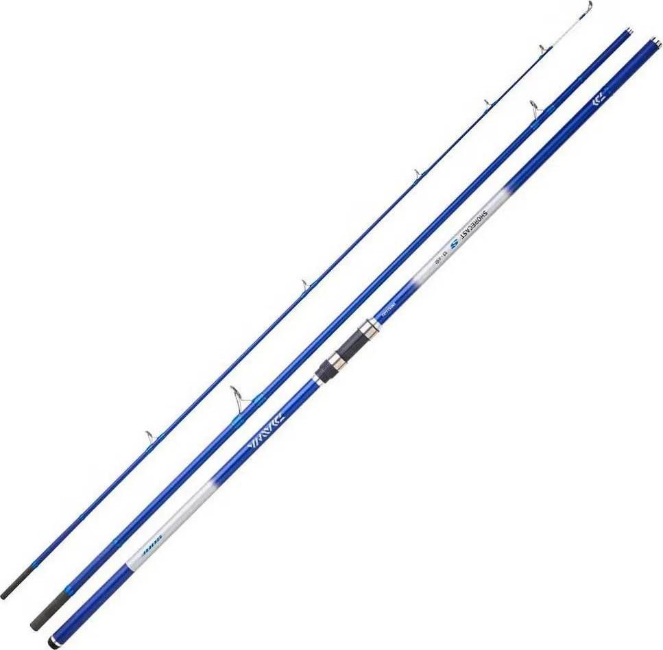 DAIWA Shorecast Surf-S, 4,5m, 14,76ft, 100-225g, 3 Teile, Surfcasting Angelrute, 11713-427