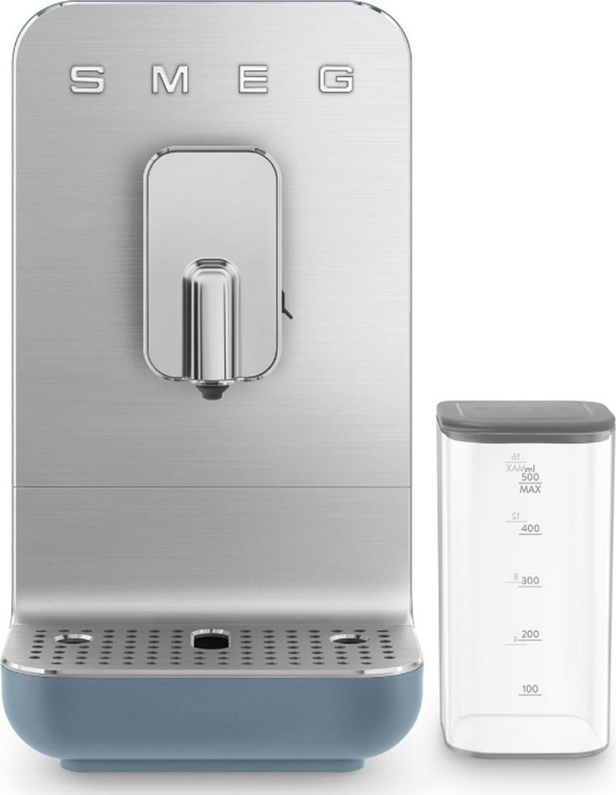 Smeg BCC13SBMEU, Espresso kávovar, 1,4 L, Kávové zrná, Vstavaný mlynček, 1350 W, Modrá
