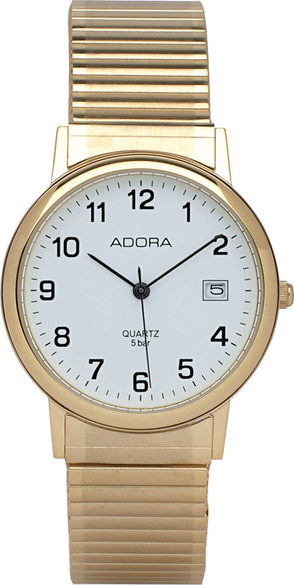 Armbanduhr Herren Analog Edelstahl Zugband Adora 28397 Adora-28397-HAU