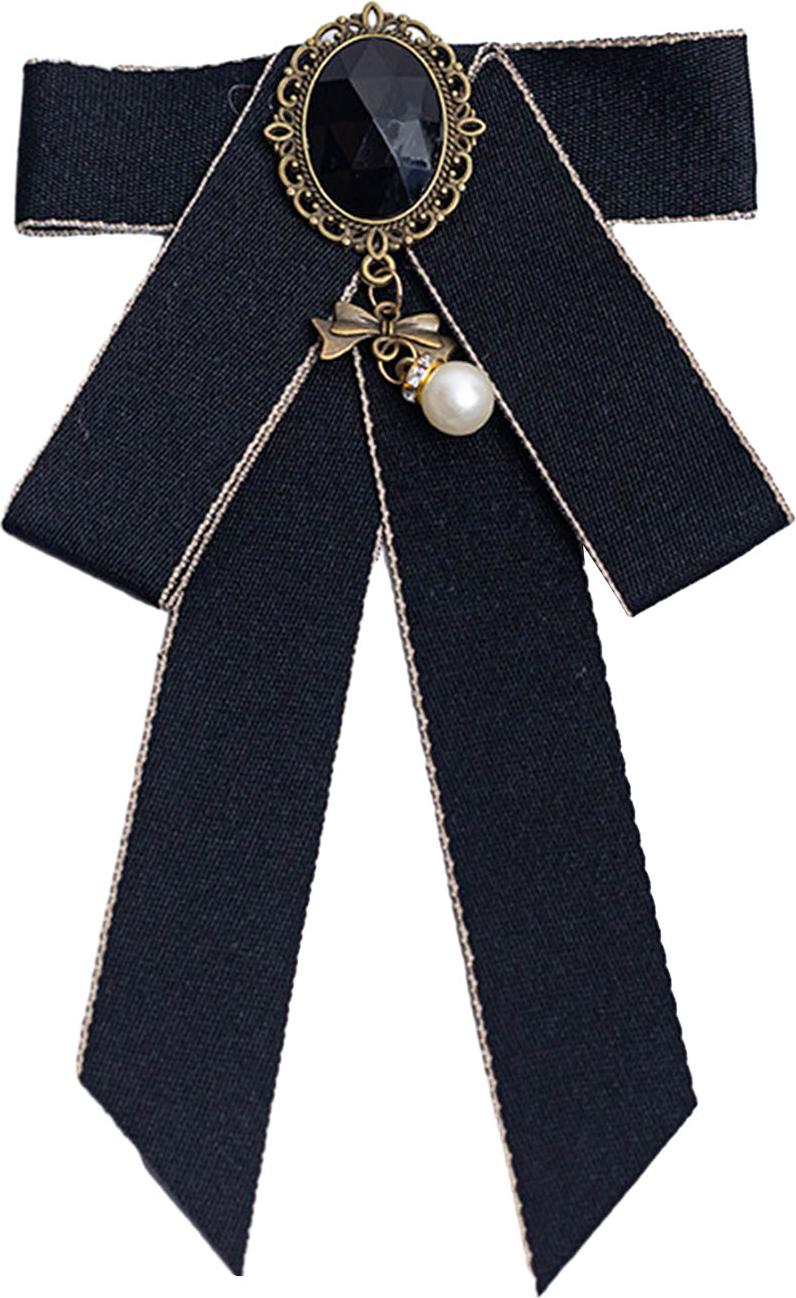 Hdvery Damen Fliege mit glänzendem Strasssteinen, Vorbinderkragen, Krawatte, verstellbare Halsgröße, handgefertigtes Band, Hemden, Uniformen, Accessoires 4462772@Hdvery