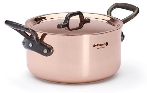 De Buyer BRATENTOPF&DECKEL PRIMA MATERA -GUSS.GRIFFEN Ø16CM Prima Matera 6342.16