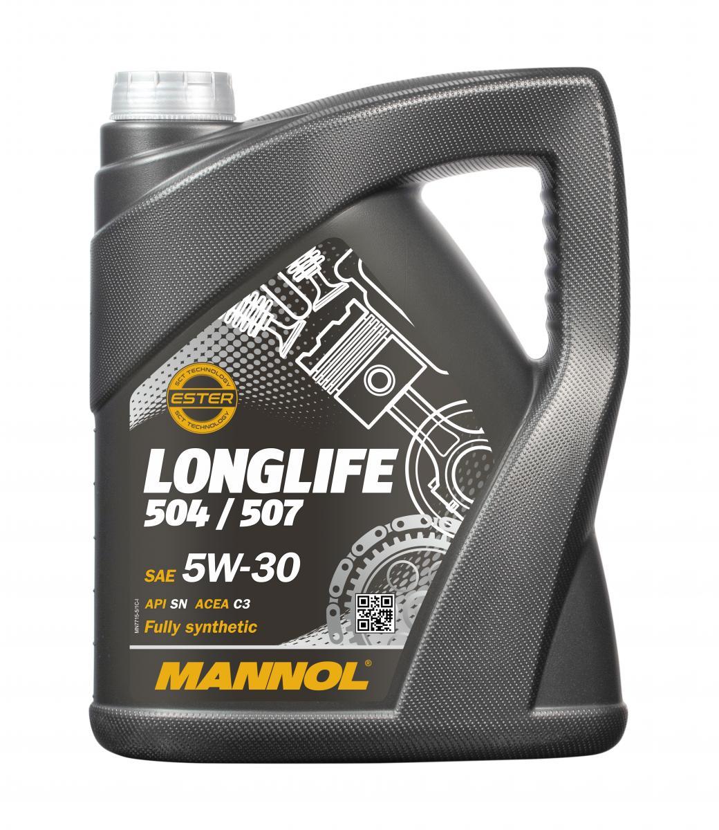 Mannol Longlife 504 / 507 5W-30, 5L Motoröl