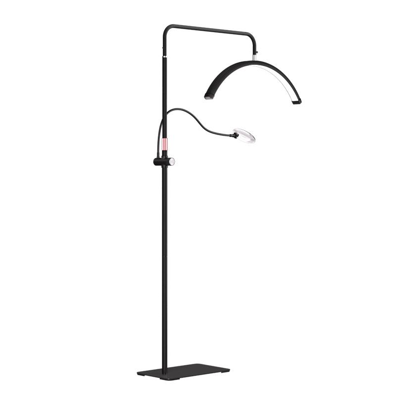 ZELURXX LED Halbmond Kosmetiklampe mit Vergrößerungsglas, 3 Farbtemperaturen, 36W Beauty Licht für Studio & Behandlung