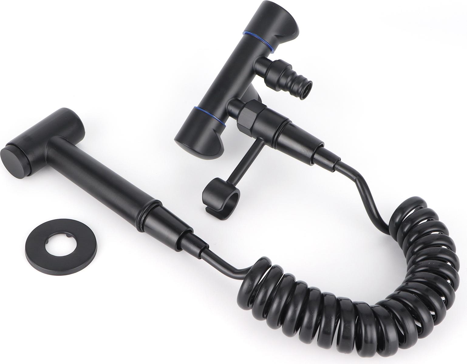 Einemgeld G1/2 Bidet-Sprühset, Hochdruck-Hand-Bidet-Windel-Sprühgerät, Toilettenzubehör, Schwarz K-PCXJ-20251120-260