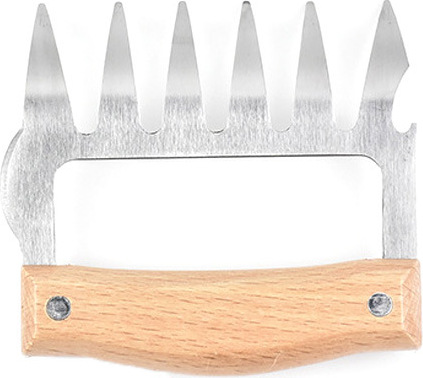 Zimtky Geschenke für Papa Pulled Pork Krallen - Männer Geschenke Grill Zubehör Frauen Geschenke Grillzubehör Holzgriff Rostfreier Stahl Fleischkrallen Pulled Pork für Koch | Grillliebhaber Z250325LJJY25