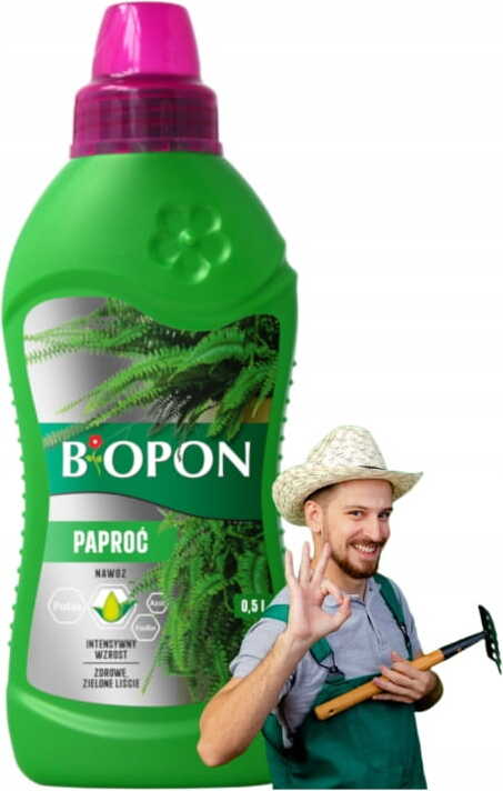 BROS Biopon Dünger für Farne 0,5L Spezialpräparat zur Pflege von Farnen GSHB_domodomo_5904517008199