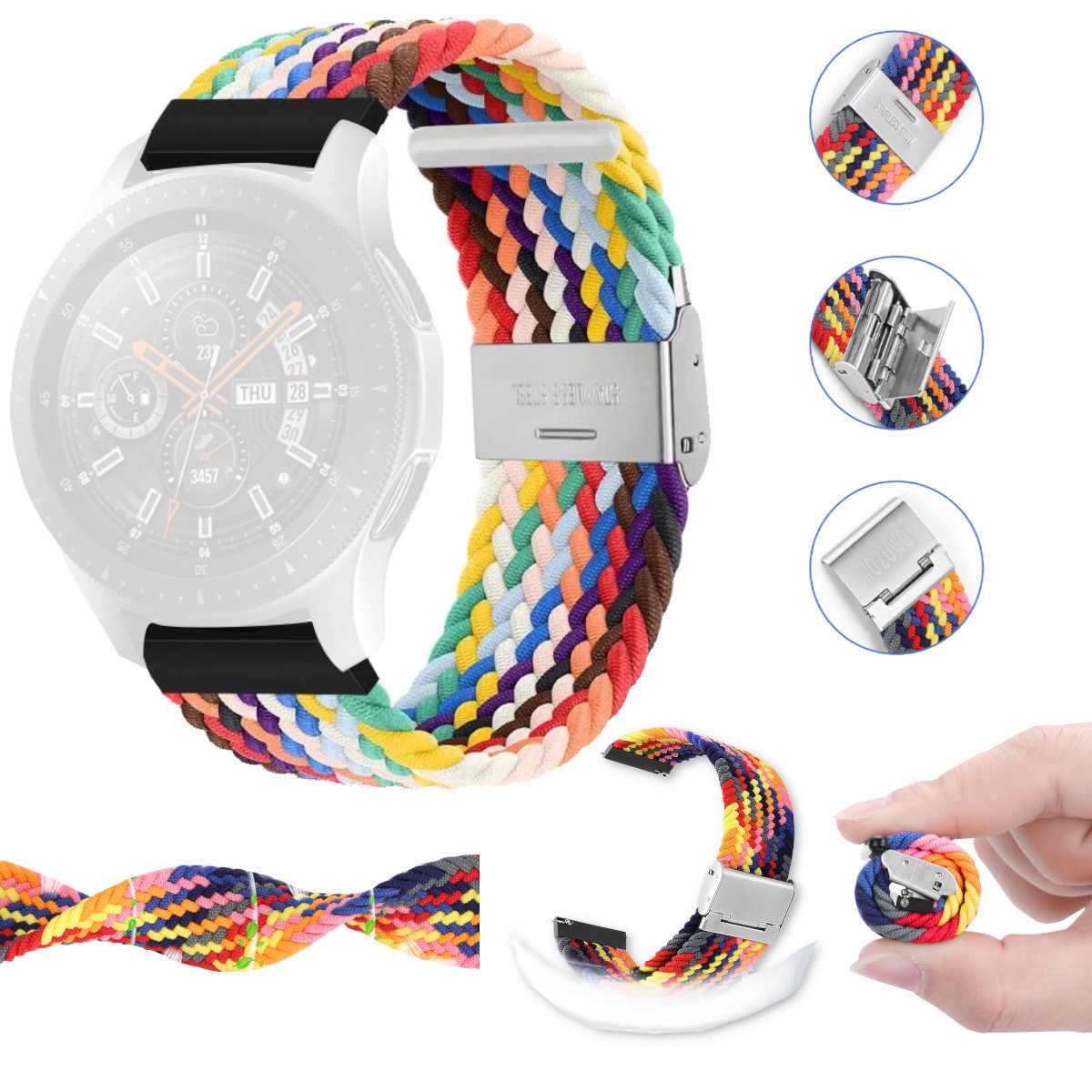 Pre Samsung Galaxy Watch FE 6 5 4 Normal Pro Classic Plastový remienok