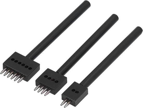 OEM Koolstofstaal-ponsenset für Lederbearbeitung (2, 4 und 6 Zoll, 4 mm Zähne) 2026