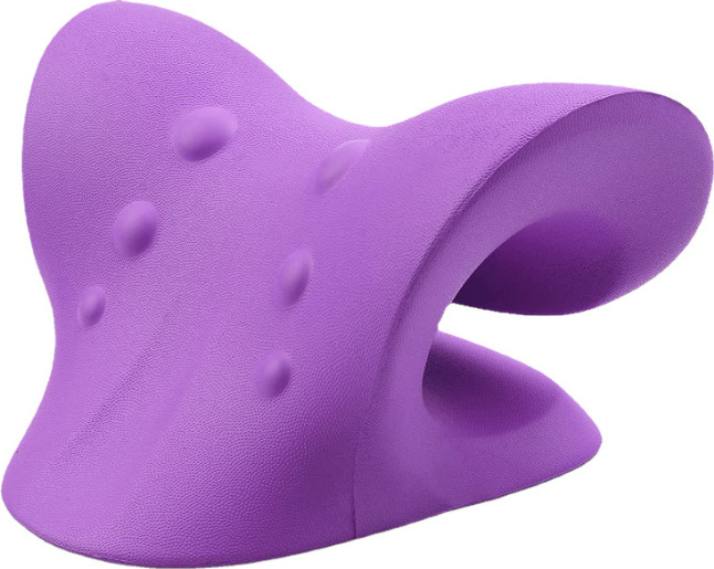 SASSEY Nackenstrecker, Neck Pain Relief, Nackenstütze zur Nackenentspannung, Halswirbelsäule strecken Lila