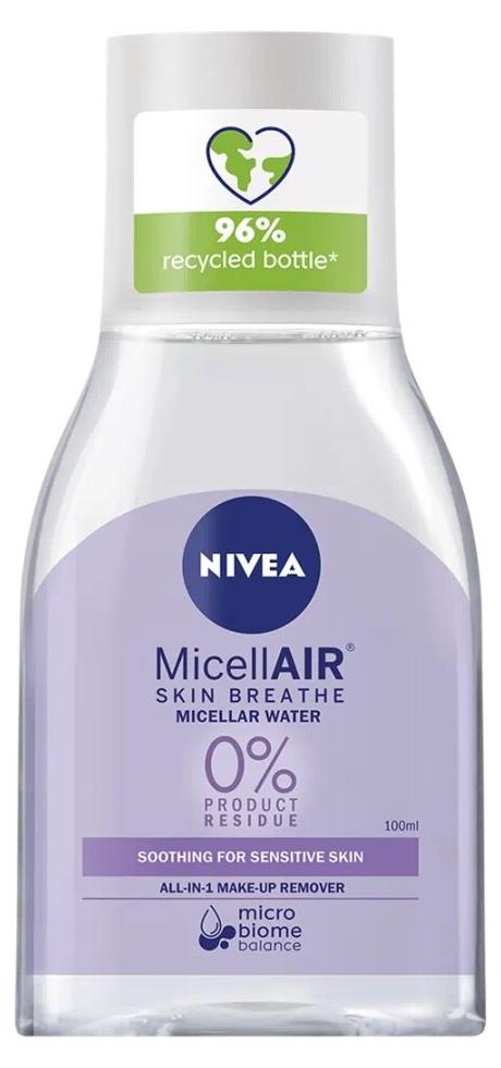 Nivea Micellair Skin Breathe Micellar Make-up Remover Water Travel Size 100ml