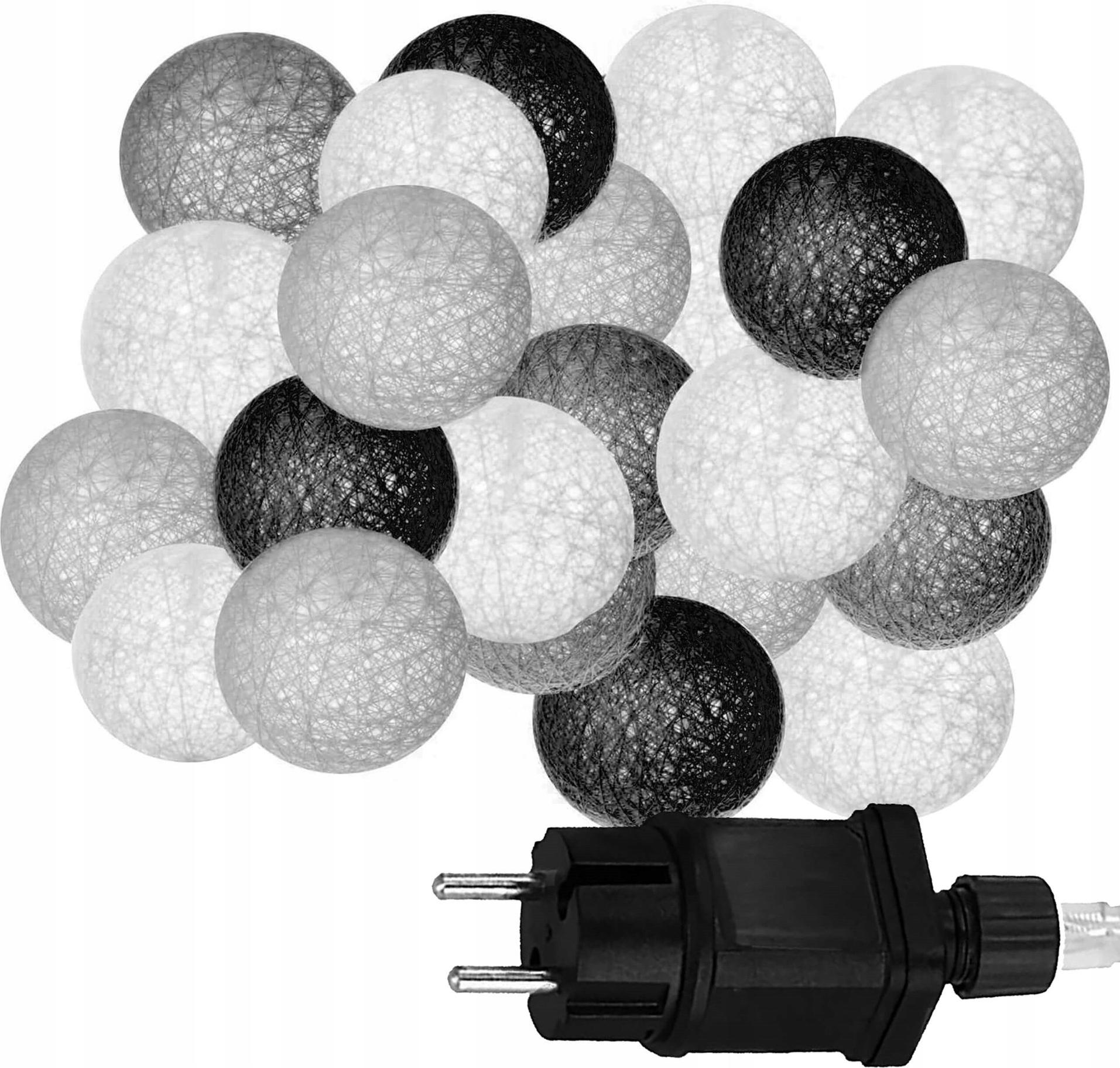 Kaufland Wattebällchen 20 Led - Dekorative Girlande Warm Weiss