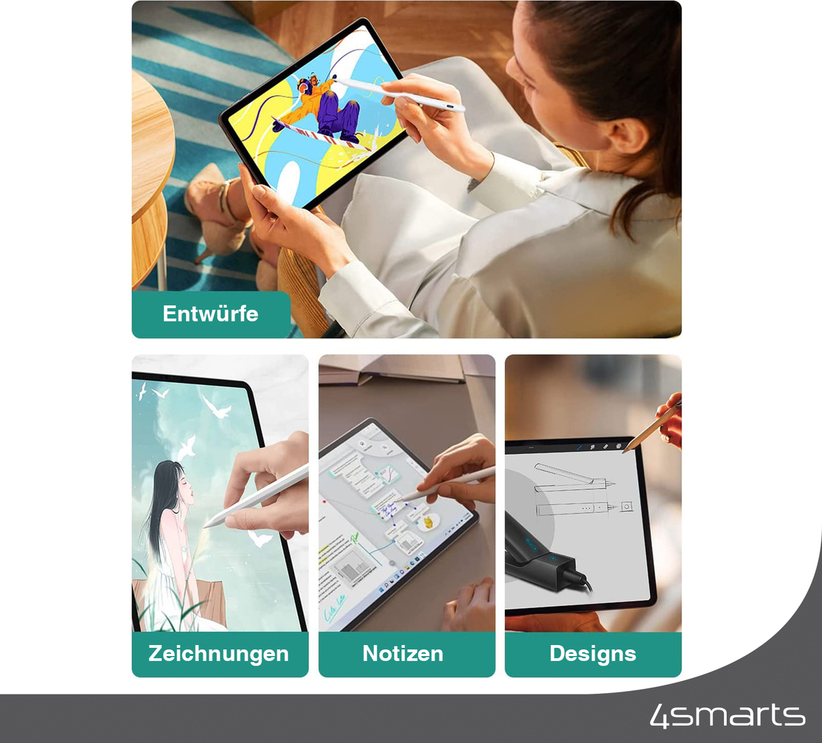 4Smarts Active Stylus Pencil Pro 3 White 540565