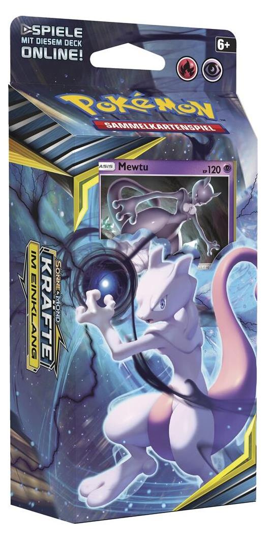 Nintendo Sonne & Mond Serie 10 - Kräfte im Einklang - 1 Themendeck - Mewtu - Deutsch