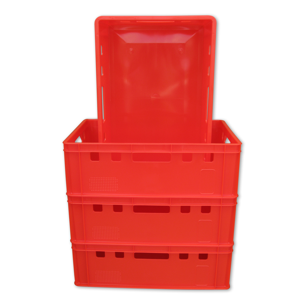 6 x Eurofleischkiste E1 NEU stapelbar Lagerkiste Metzgerkiste Kiste Box Behälter 