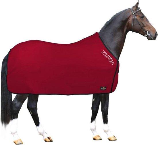 OEM Fleece-Pferdedecke Grundmodell - weich bequem Transportarbeit - rot 128 cm 2026