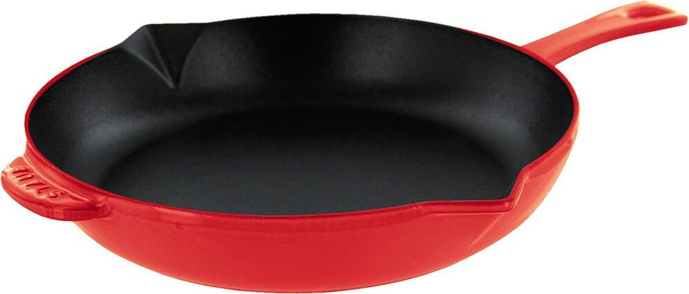 Staub Guss Bratpfanne mit Gusseisengriff Kirschrot 26 cm