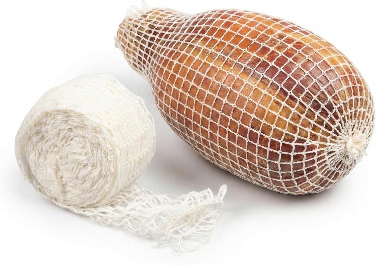 lilawelt24 Schinkennetz elastisch 15 cm x 5 m – Profi Fleischernetz für Wurst, Schinken & Rollbraten, reißfest & hitzebeständig