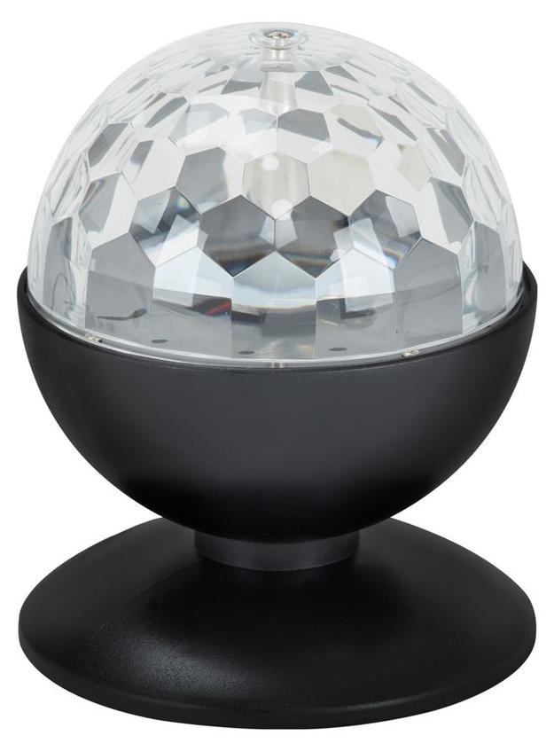Disco Licht BRILONER LEUCHTEN DISCO LIGHT, 3 W, IP20, schwarz, Kunststoff, Ø 12,5 cm 7357-015