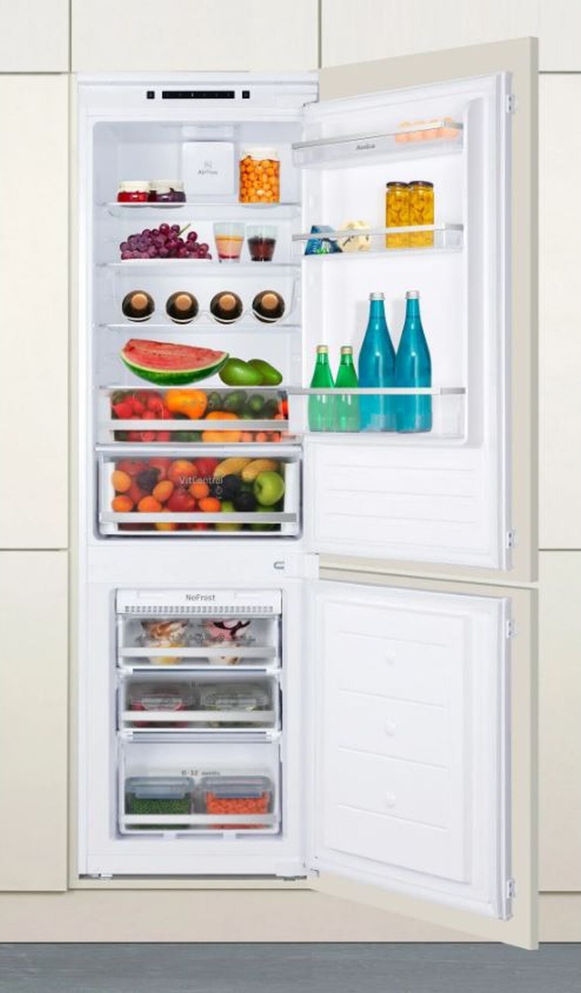Amica EKGCS 387 941, 246 l, NoFrost-Funktion (Kühleinheit), SN-ST, 2,6 kg/24h, D, Weiß