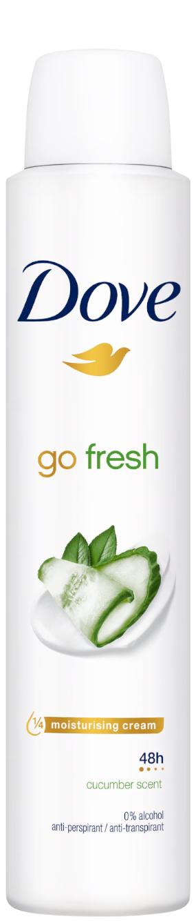 Dove Deospray – 200 ml – Go Fresh Gurke & Grüner Tee