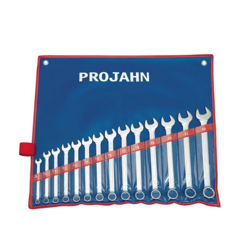 PROJAHN Gabelringschluessel Set 14tlg;8 - 10 - 11 - 12 - 13 - 14 - 15 - 16 - 17 - 18 - 19 -;20 - 21 - 22 mm 4408#Projahn