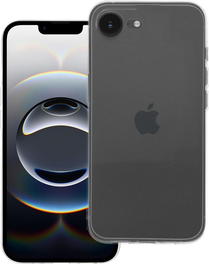 ČIERNE puzdro 2 mm vhodné pre IPHONE 16e (SE 4 2025) (ochrana fotoaparátu)