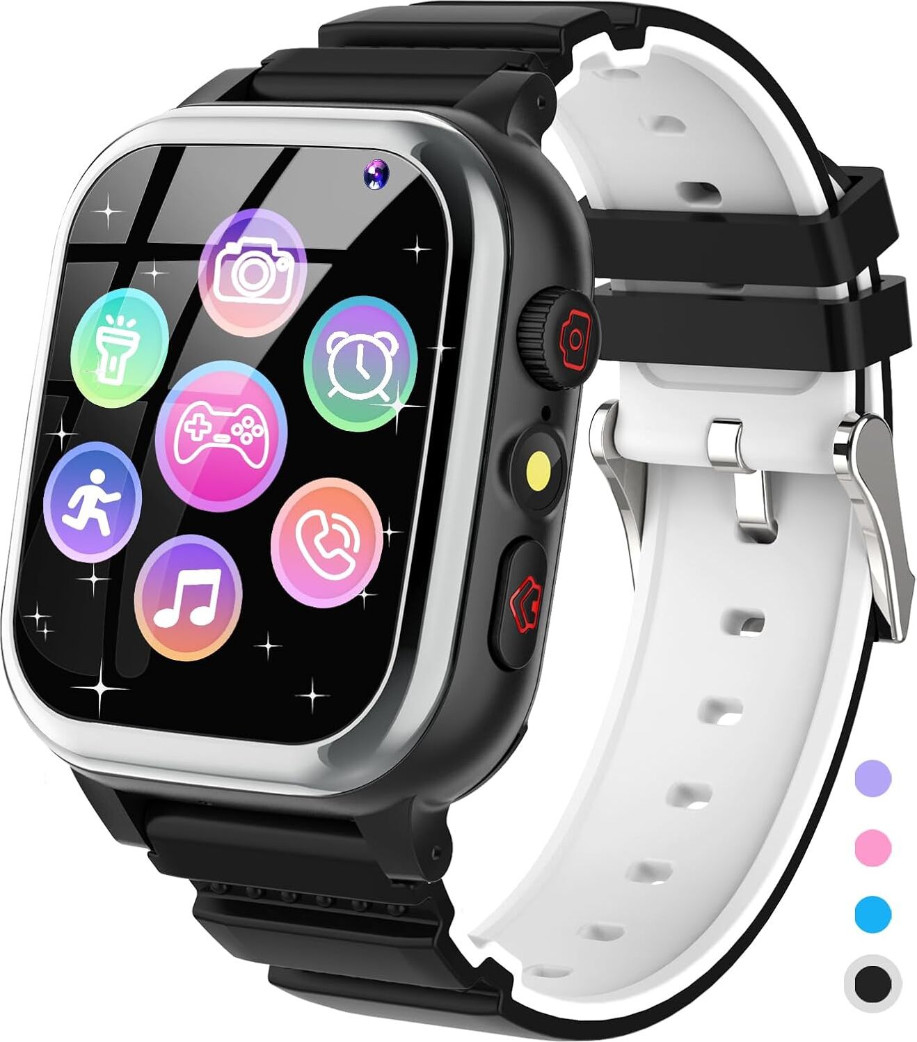 Smartwatch kids 26 hry, telefón, krokomer, kalórie SOS smartwatch pre deti, chlapcov, dievčatá, HD kamera, hudobný prehrávač, video
