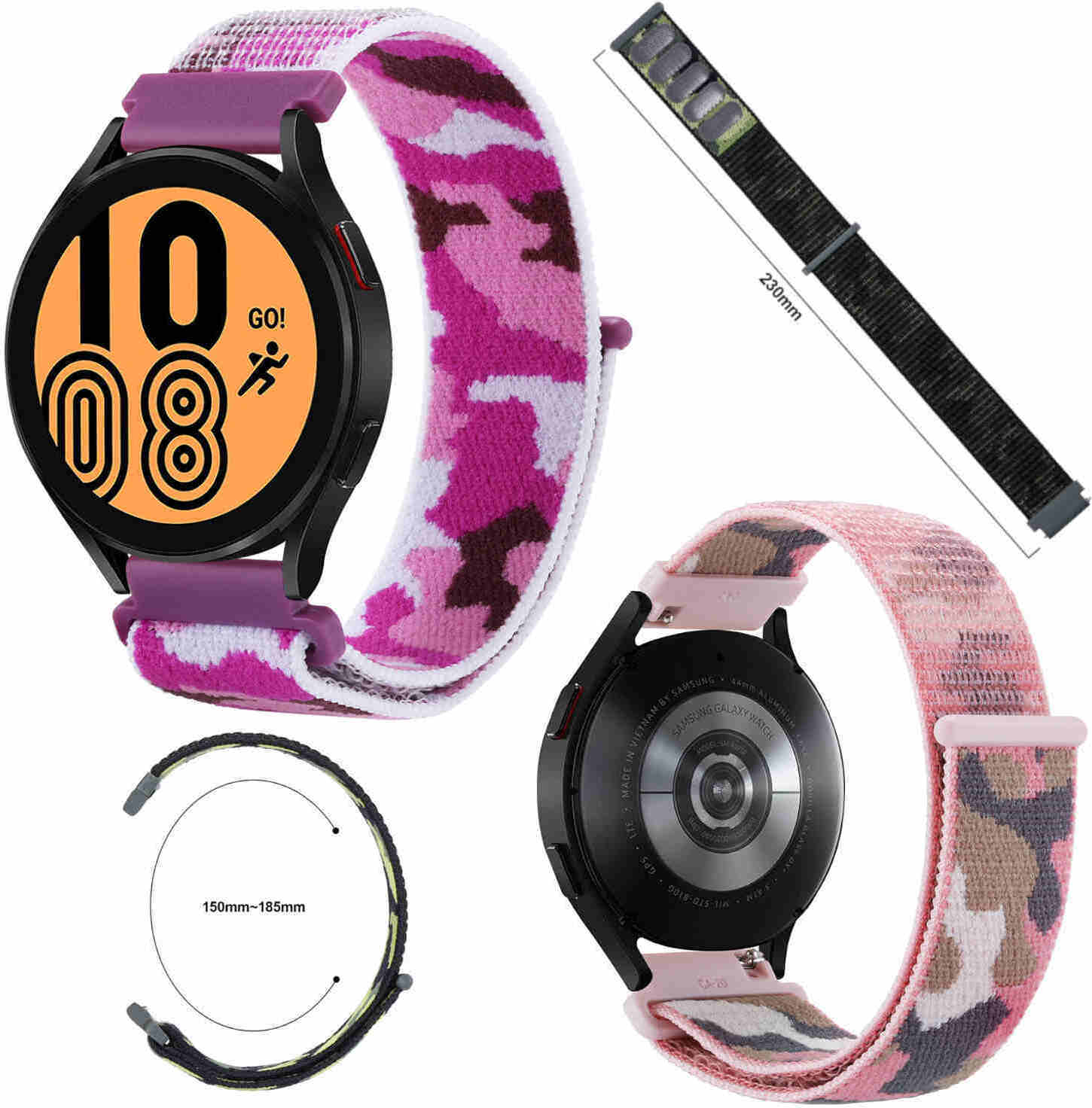 Pre Samsung Galaxy Watch FE 6 5 4 Normal Pro Classic Nylon Armband