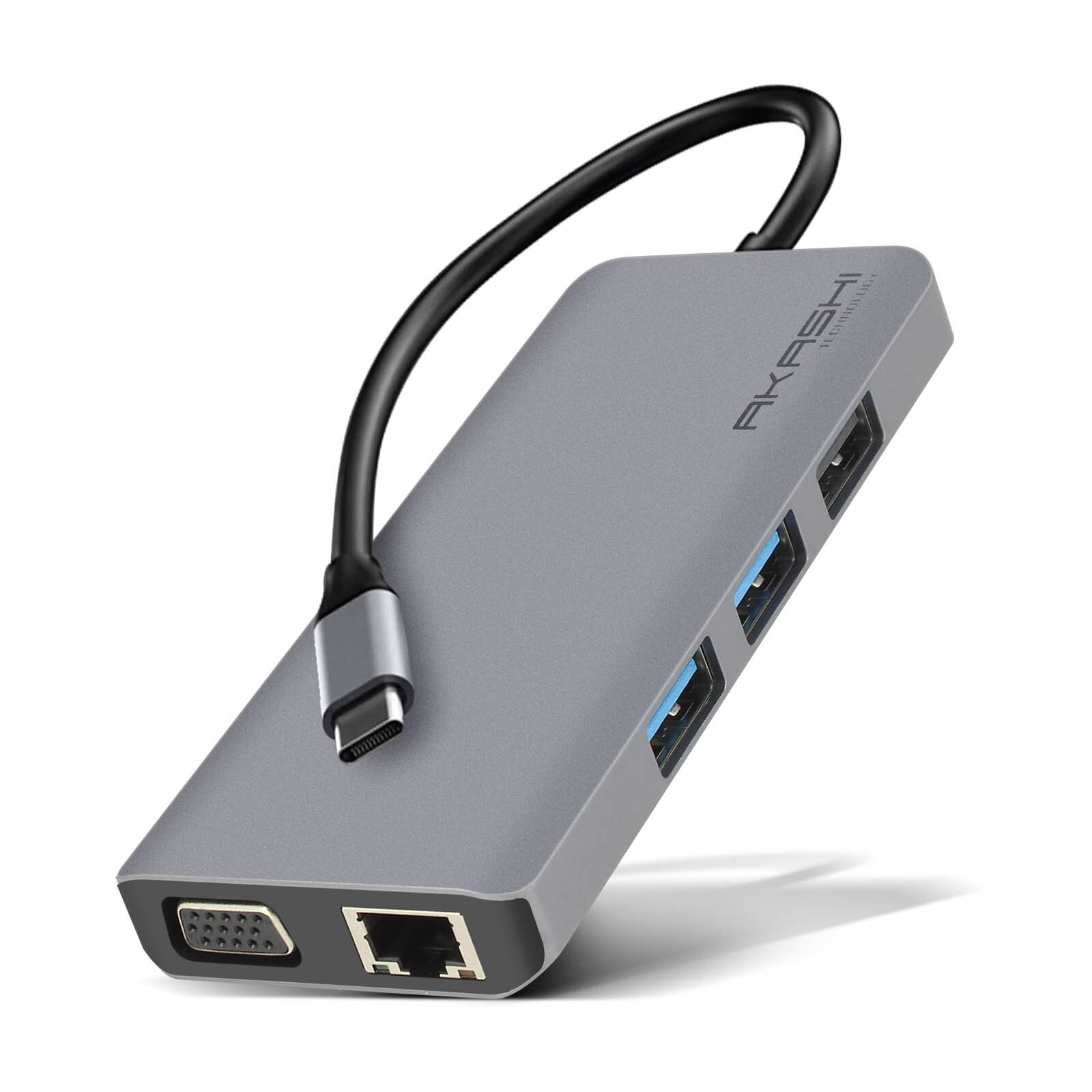 Altadif ALTHUB9IN1TC, USB 3.2 Gen 1 (3.1 Gen 1) typu C, 100 W, nerezová oceľ, MicroSD (TransFlash), SD, 4K Ultra HD, HDMI, RJ-45, USB 3.2 Gen 1 (3.1 Gen 1) typu A, USB 3.2 Gen 1 (3.1 Gen 1) typu C, VGA