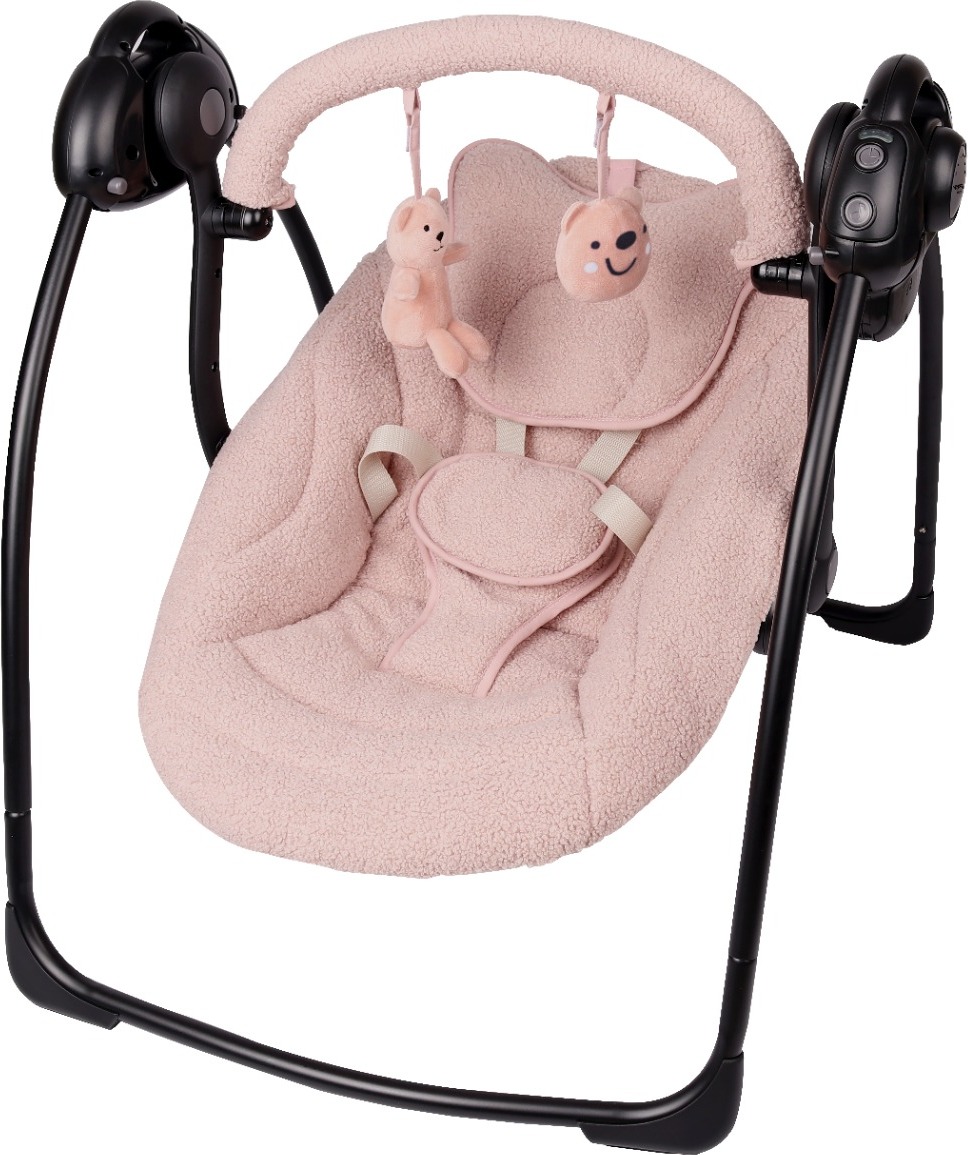 X-adventure X Abenteuer Babyschaukel Schaukelstuhl Teddy Altrosa