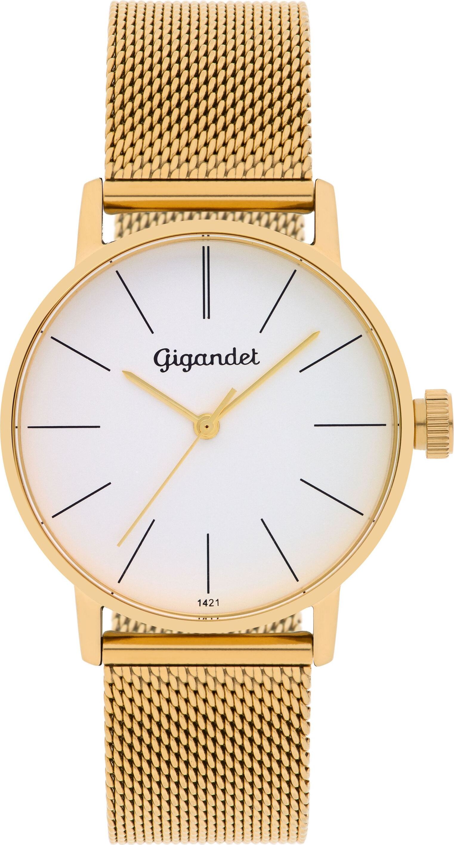Gigandet Quarzuhr Edelstahl Gold Silber Minimalism - G43-007
