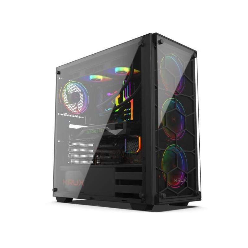 Krux KRX0007 - Desktop - PC - Schwarz - ATX - Gaming - 16,5 cm