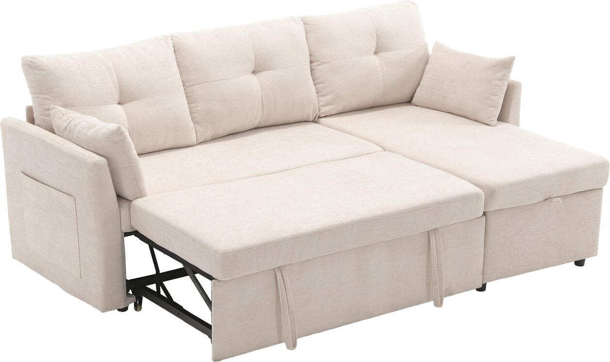 Xdovet Modulares Sektionssofa,L-förmige modulare Couch mit umkehrbarem Chaiselongue Modulares Sofa Sektionssofa mit Stauraumsitzen Xdovet 00521