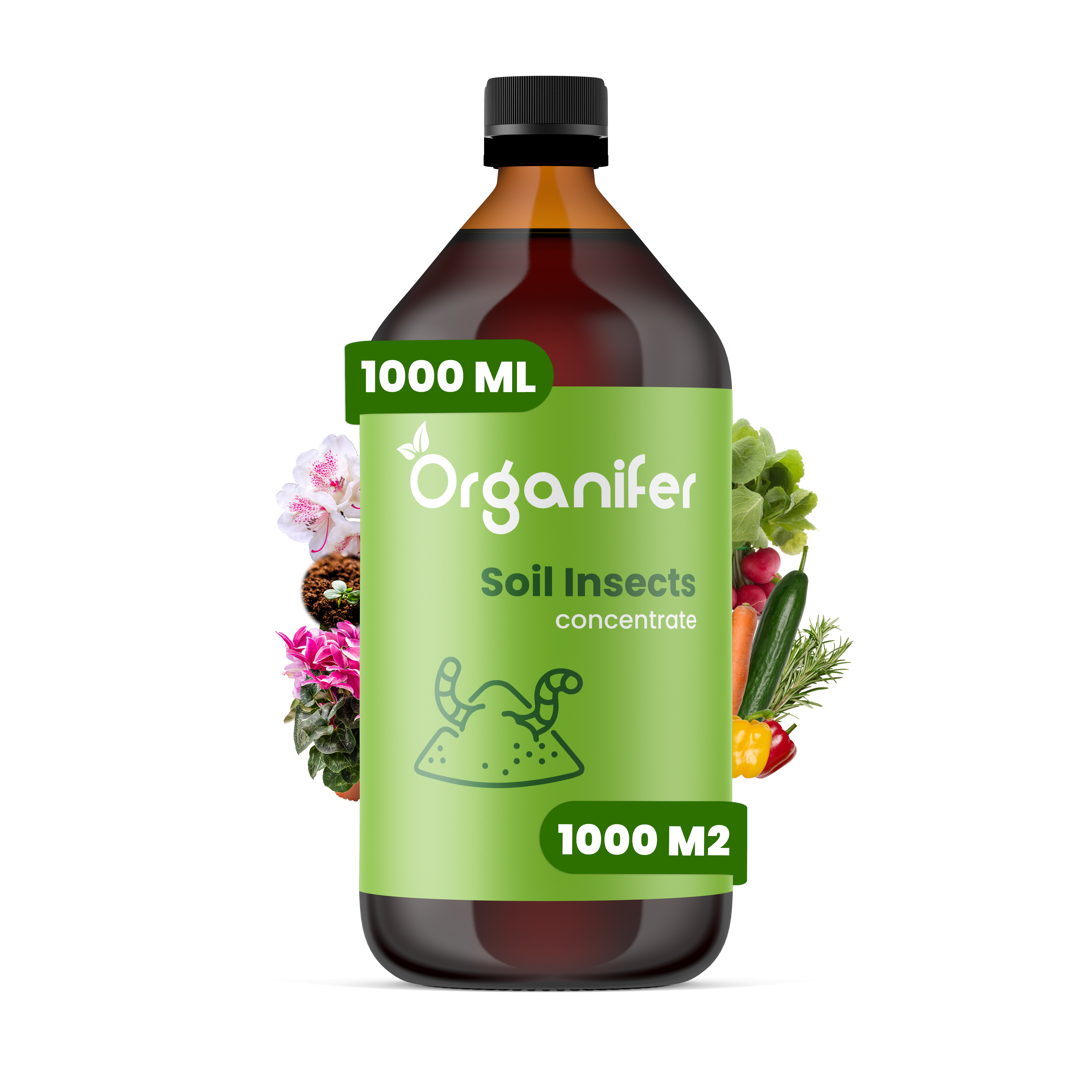 Soil Insects Bodeninsekten-Konzentrat - 1000 ml für 1000 m2- Organifer 34469