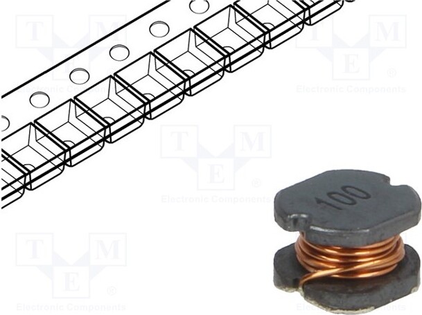 TNE 10x Drossel: Draht SMD 0705 0,07 DLG-0705-100 Leistungsdrosseln SMD 10uH 2,3A _1GH_DLG-0705-100
