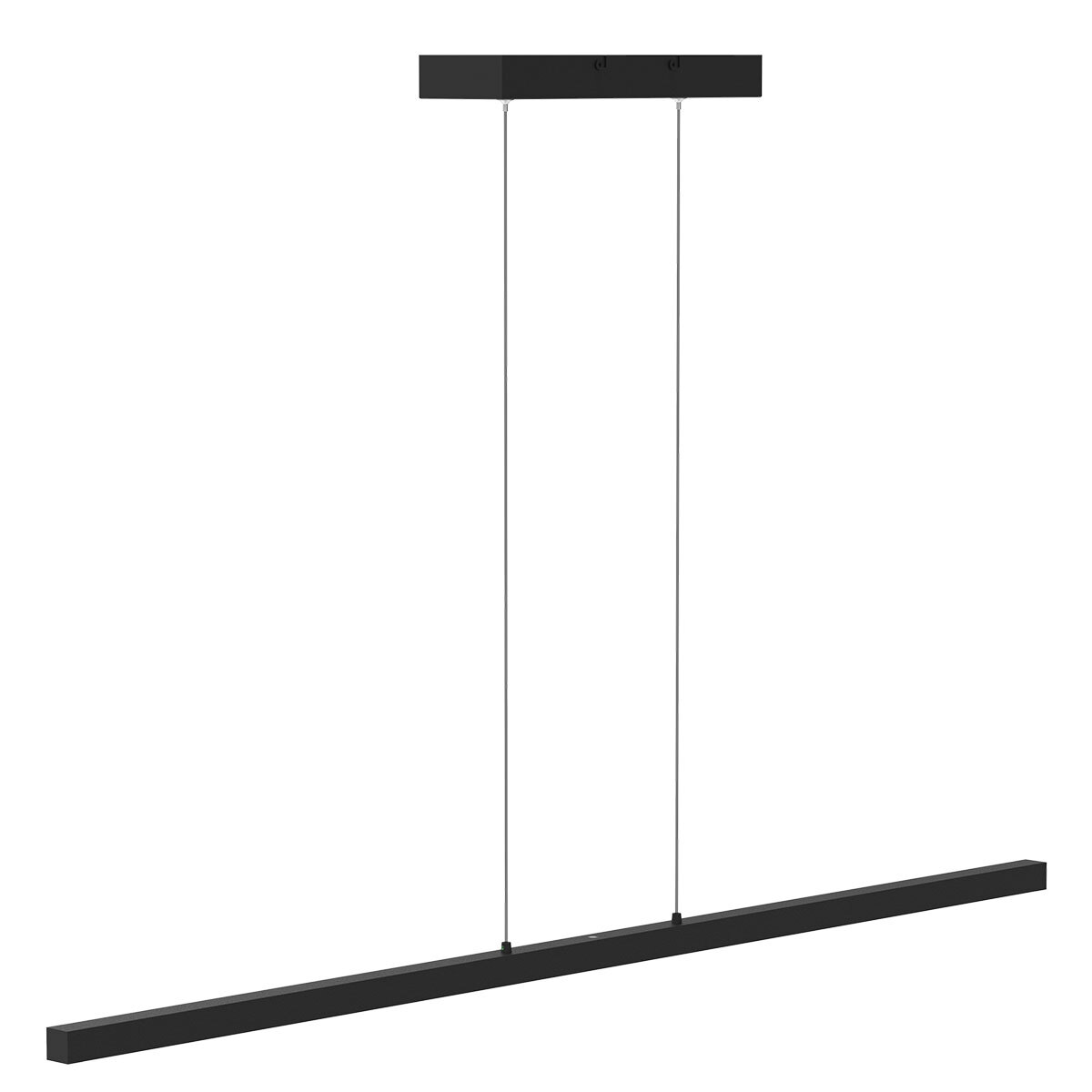 Steinhauer Pendelleuchte Danske 1-flammig Mattes Schwarz 114x11cm 202295