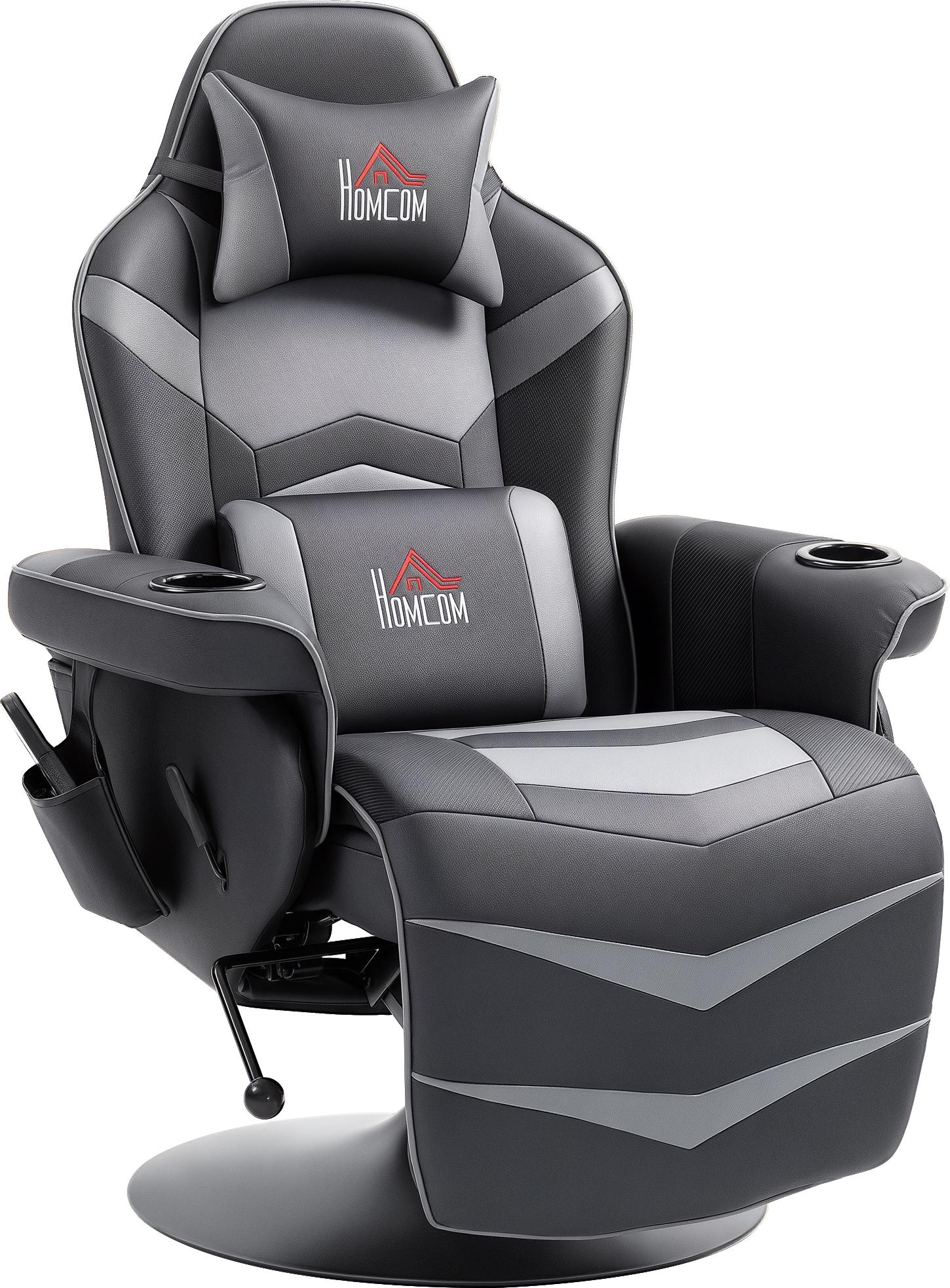HOMCOM Relaxsessel mit Massagefunktion Elektrisch TV-Sessel mit Liegefunktion 700-142V00GY