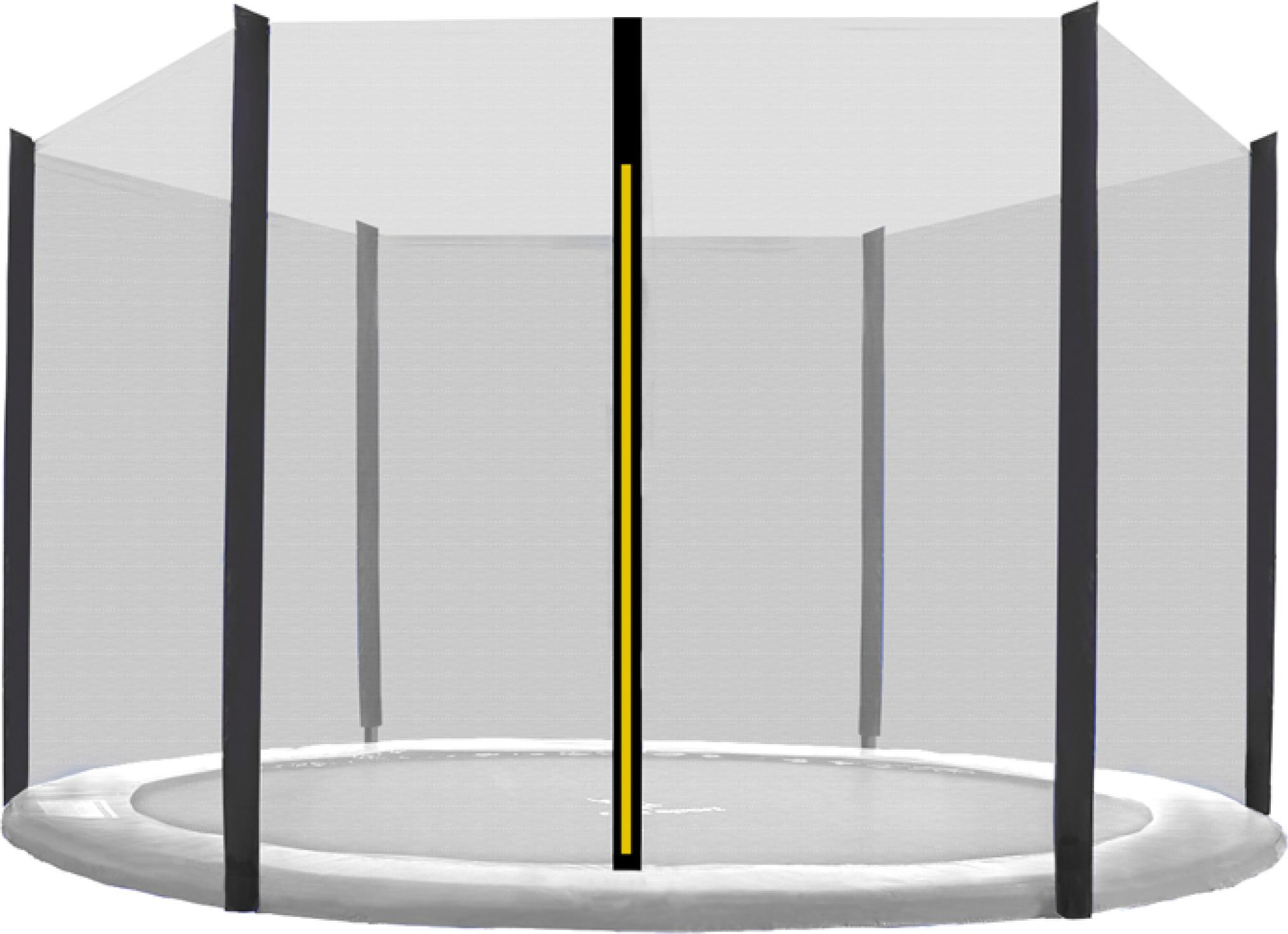 Aga Ochranná sieť 430 cm na 6 tyčí Čierna sieť / Čierna