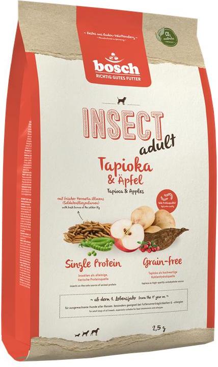 bosch Tiernahrung GmbH & Co. KG Bosch 2,5kg HPC Insect Adult Tapioka & Äpfel