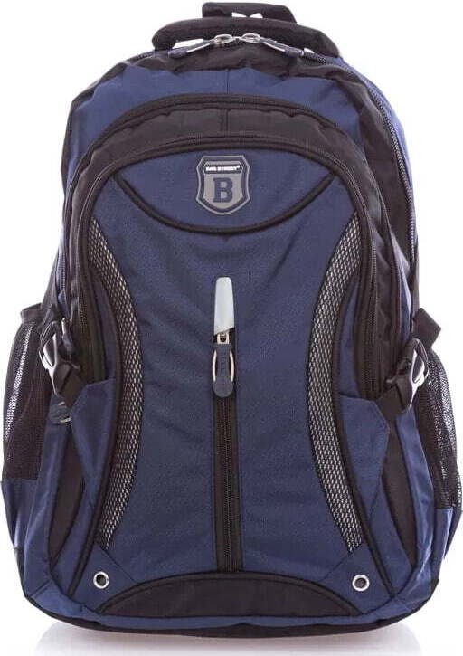 Bag Street Outdoor Schultasche Reise Freizeit Stadt Damen und Herren Rucksack Dunkelblau