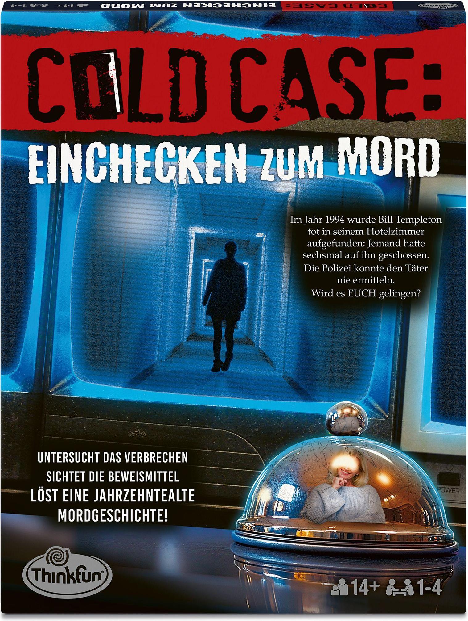 Ravensburger Adventskalender|Ravensburger ThinkFun Cold Case: Einchecken zum Mord - Kombinationsspiel ab 14 Jahre 76677