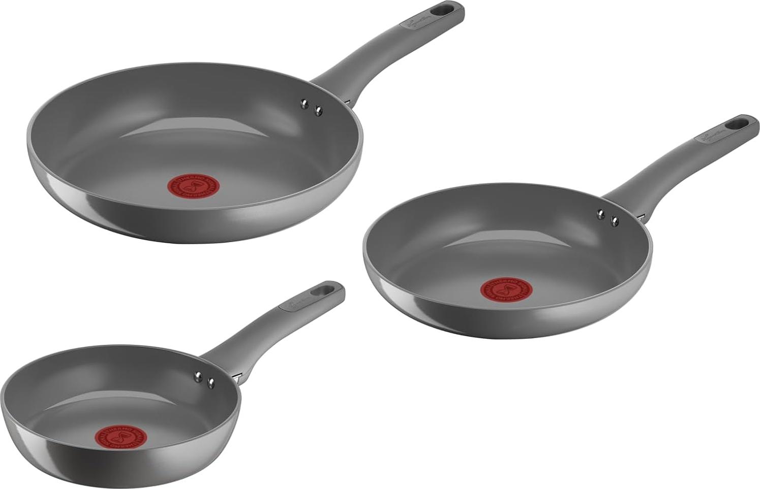 Markenlos Set von 3 Töpfen - Antihaftbeschichtung - keramische Beschichtung - 20/24/28 cm