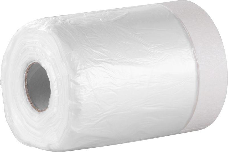 Abdeckfolie Strend Pro, 550 mm, L-30 m, PE, Maler-, mit Abdeckklebeband, Abdeckfolie für Boden