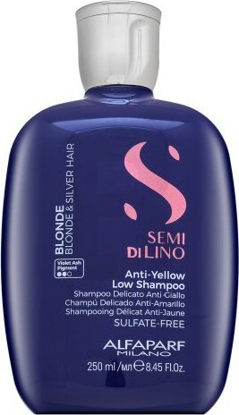 Alfaparf Milano Semi Di Lino Blonde Intense Anti-Yellow Low Shampoo neutralizujúci šampón pre blond vlasy 250 ml