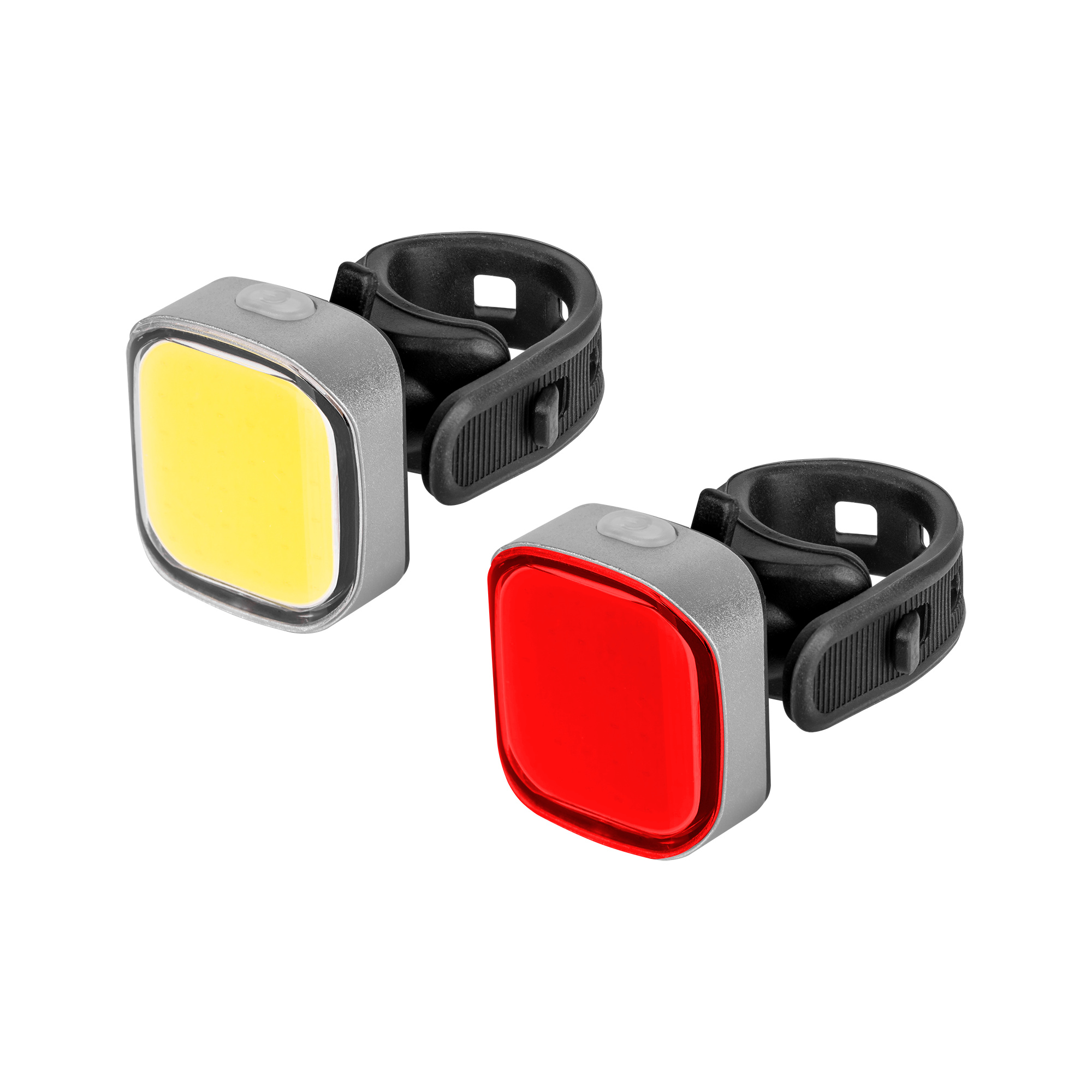 Rebel LED Fahrradlampen Set, USB wiederaufladbar, Vorder- und Rücklicht, IPX4 wasserdicht