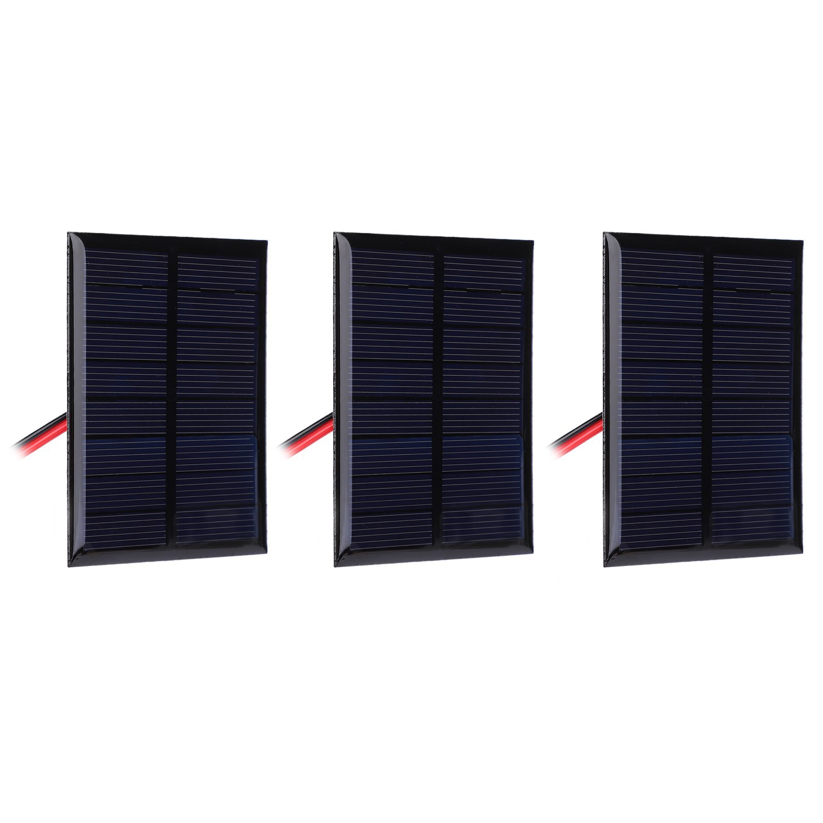 3ks DC4V 150mA solárny panelový napájací modul Polykryštalický kremíkový solárny panel s 30 cm káblom