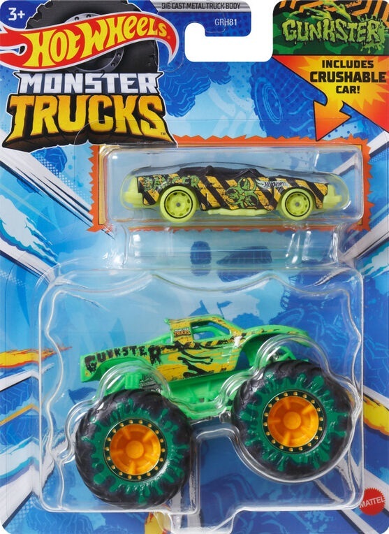 Mattel Hot Wheels Monster Trucks GUNKSTER Combo Pack HWN40