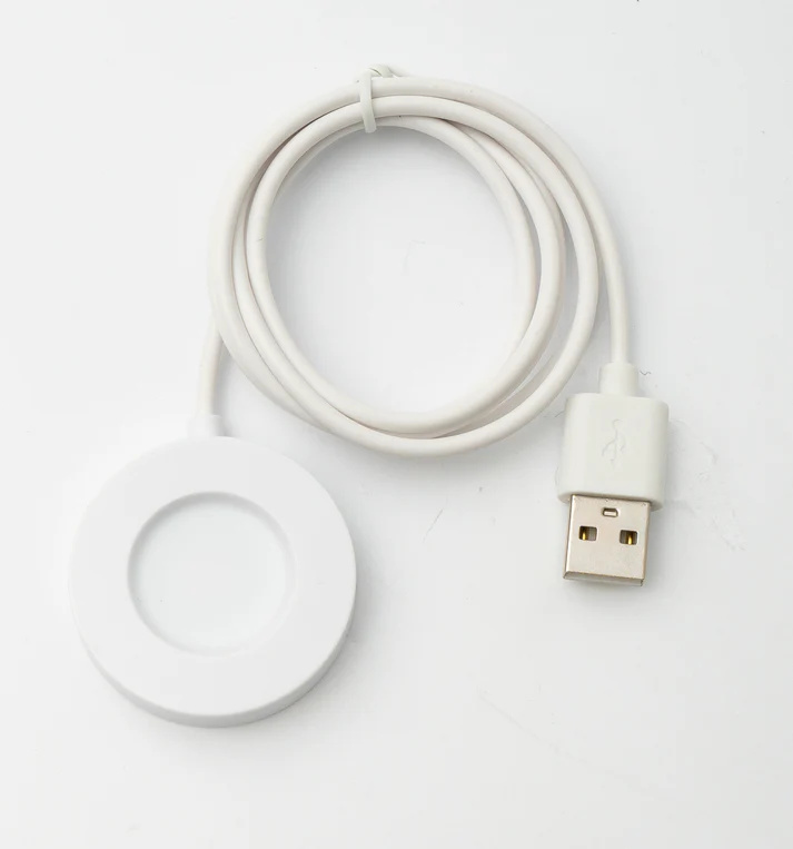 SYSTEM-S USB 2.0 kábel 100 cm nabíjací kábel pre Xiaomi S1 Pro Smartwatch v bielej farbe